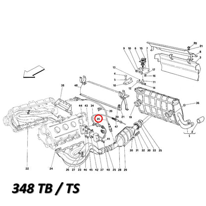 ラムダセンサー O2 フェラーリ 348 テスタロッサ 328 Mondial Bosch製 Ferrari