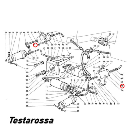 フューエルフィルター 328 348 355 512 Mondial Testarossa テスタロッサ フェラーリ 81mmタイプ UFI Sofima