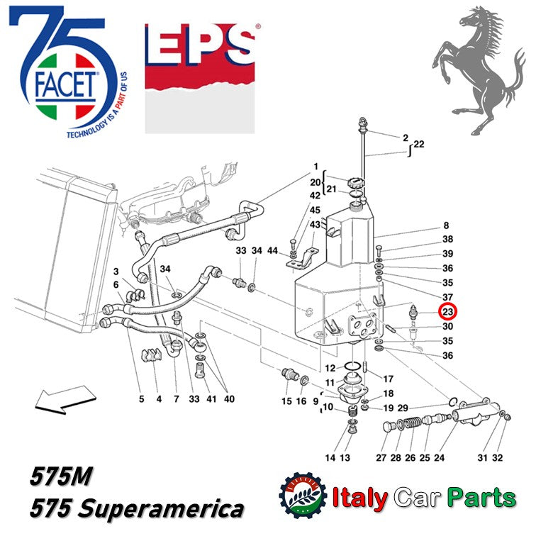 テンプセンサー センダーユニット フェラーリ Ferrari 328 348 360 512 Testarossa Mondial FACET製
