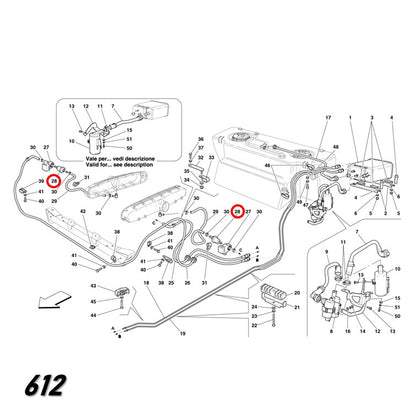 ブリーザーバルブ アンチエバポレーション 355 360 430 456 550 575 599 612 Ferrari