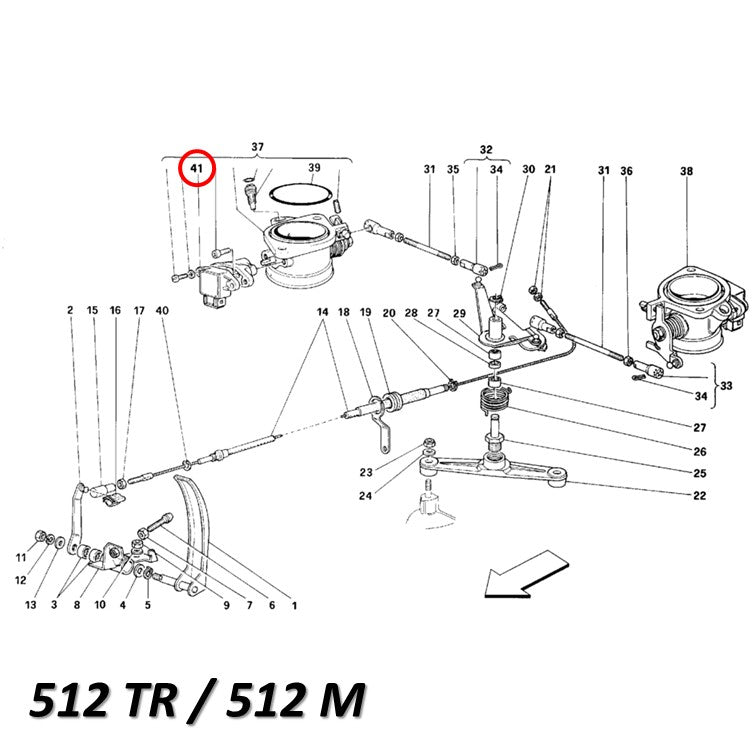 スロットルポジションセンサー フェラーリ 348 F355 456 550 512TR 512M BOSCH Ferrari