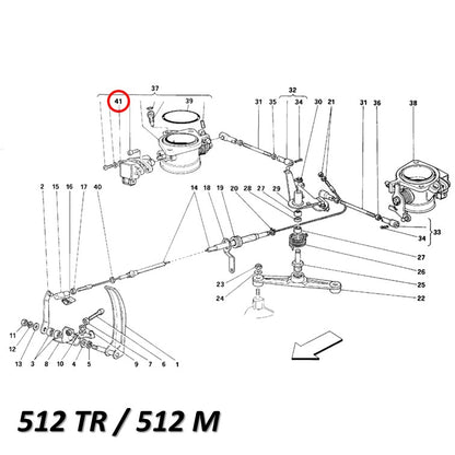 スロットルポジションセンサー フェラーリ 348 F355 456 550 512TR 512M BOSCH Ferrari
