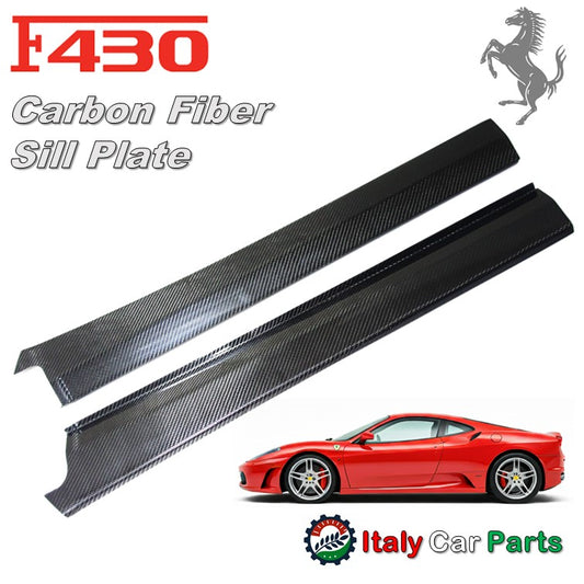Ferrari フェラーリ Maserati マセラティ パーツ 販売 F430 カーボンファイバー シルプレート フェラーリ FERRARI 左右セット キックプレート