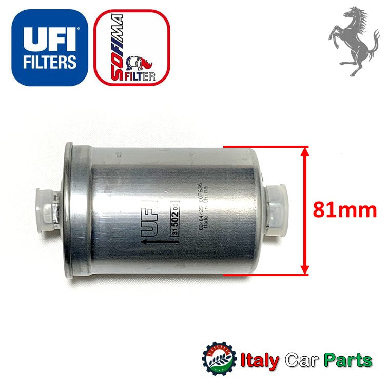 Ferrari フェラーリ Maserati マセラティ パーツ 販売 フューエルフィルター 328 348 355 512 Mondial Testarossa テスタロッサ フェラーリ 81mmタイプ UFI Sofima